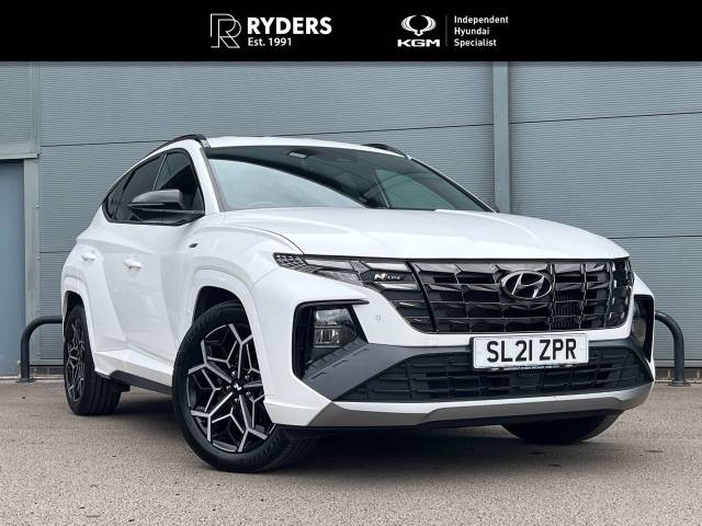 Hyundai TUCSON 1.6 TGDi 48V MHD N Line 5dr 2WD DCT Estate Petrol White