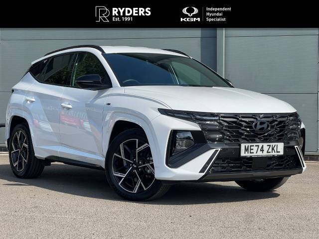 Hyundai TUCSON 1.6T Hybrid N Line 5dr Auto Estate Petrol / Electric Hybrid White