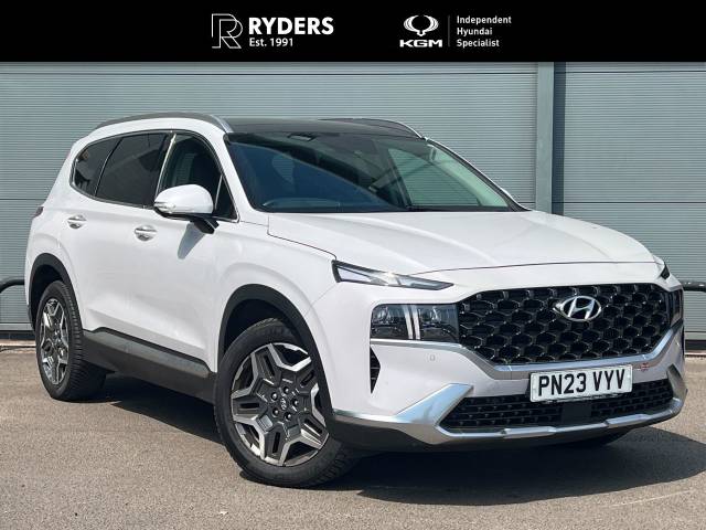 Hyundai SANTA FE 1.6 TGDi Hybrid Ultimate 5dr 4WD Auto Estate Petrol / Electric Hybrid White